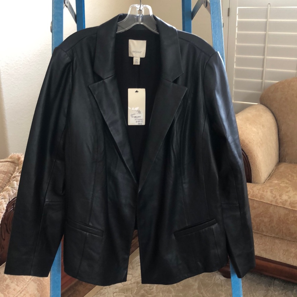 Women’s Black Leather Jacket
